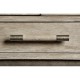 Rustic Grey Drinks Cabinet with Iron Base