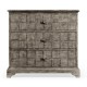 Antique Dark Grey Small Chest of Drawers