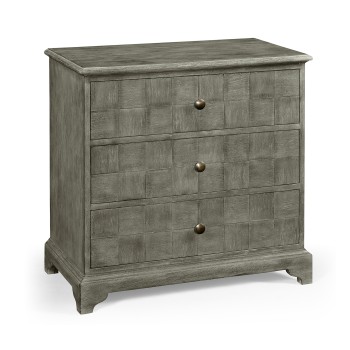 Antique Dark Grey Small Chest of Drawers