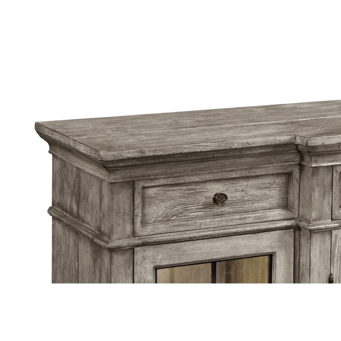 Casual Four Door China Display Cabinet