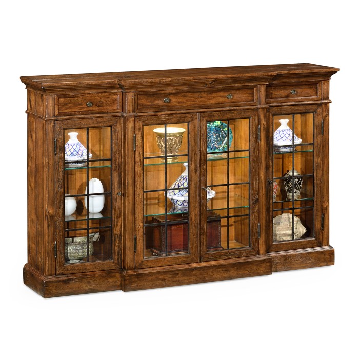 Casual Four Door China Display Cabinet