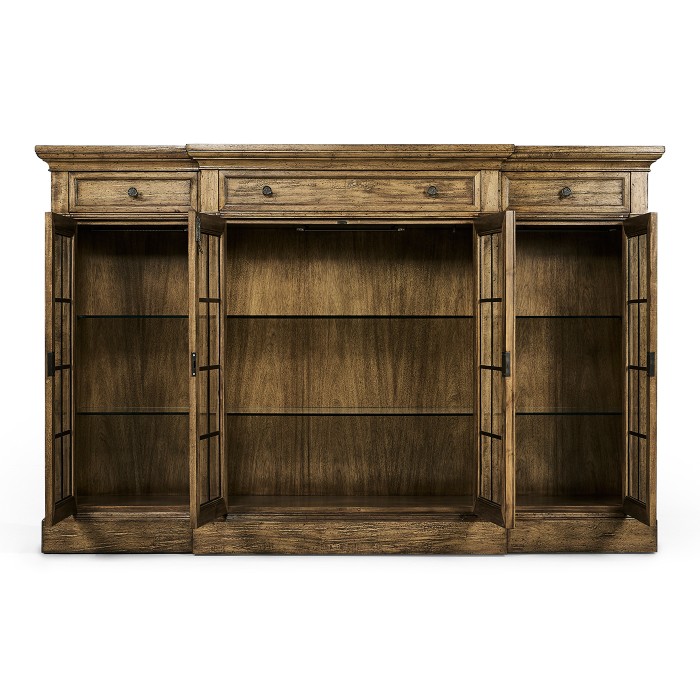 Casual Four Door China Display Cabinet