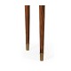 Demilune console table of drawer in antique mahogany