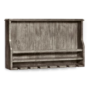 Wall Hanging Wine Rack in Antique Dark Grey
