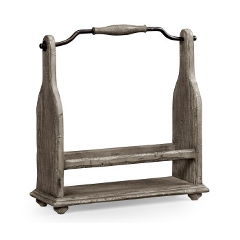 Wine Bottle Holder in Antique Dark Grey