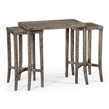 Nesting Cocktail Tables in Antique Dark Grey