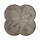 Quatrefoil Lamp Table in Antique Dark Grey