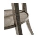 Quatrefoil Lamp Table in Antique Dark Grey