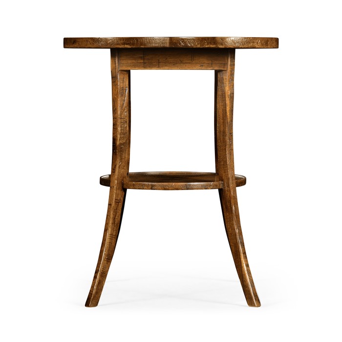 Quatrefoil Lamp Table in Country Walnut