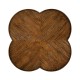 Quatrefoil Lamp Table in Country Walnut