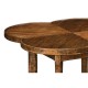 Quatrefoil Lamp Table in Country Walnut