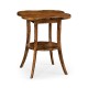 Quatrefoil Lamp Table in Country Walnut