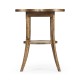 Quatrefoil Lamp Table in Medium Driftwood
