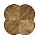 Quatrefoil Lamp Table in Medium Driftwood