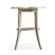 Quatrefoil Lamp Table in Rustic Grey