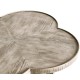 Quatrefoil Lamp Table in Rustic Grey