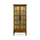 Casual Plank Walnut Tall Glazed Cabinet