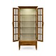 Casual Plank Walnut Tall Glazed Cabinet