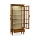 Casual Plank Walnut Tall Glazed Cabinet