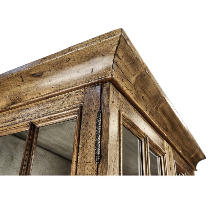 Casual Plank Medium Driftwood Tall Glazed Cabinet