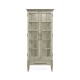 Casual Plank Rustic Grey Tall Glazed Cabinet