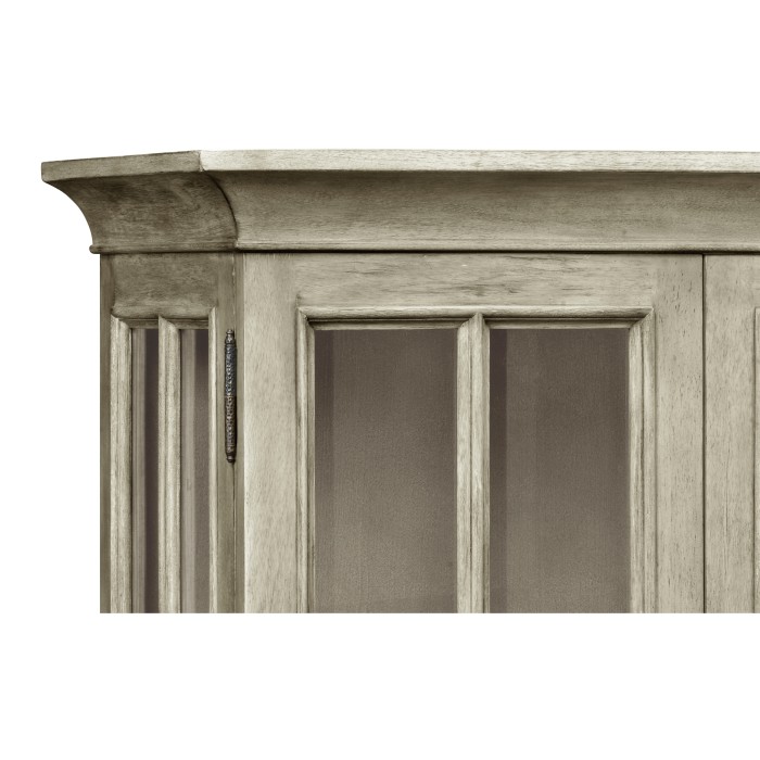 Casual Plank Rustic Grey Tall Glazed Cabinet