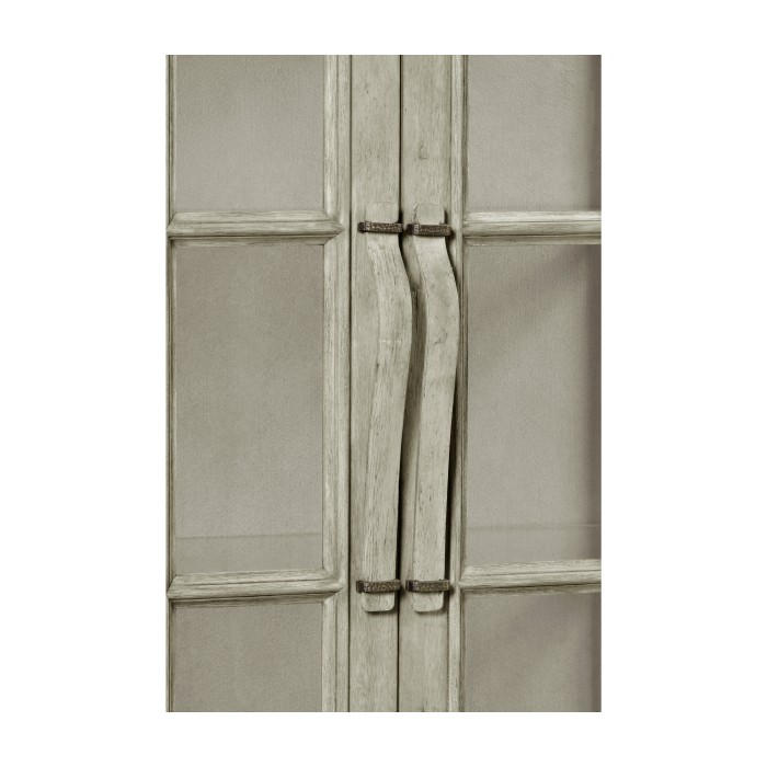 Casual Plank Rustic Grey Tall Glazed Cabinet