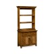 Plank country walnut narrow dresser with strap handles