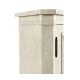 Whitewash Driftwood Low Bookcase with Strap Handles