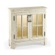 Whitewash Driftwood Low Bookcase with Strap Handles