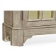 Rustic Grey Low Bookcase with Strap Handles