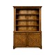 Country Walnut Style China Cabinet