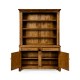 Country Walnut Style China Cabinet