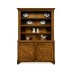 Country Walnut Style China Cabinet