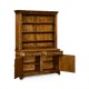 Country Walnut Style China Cabinet