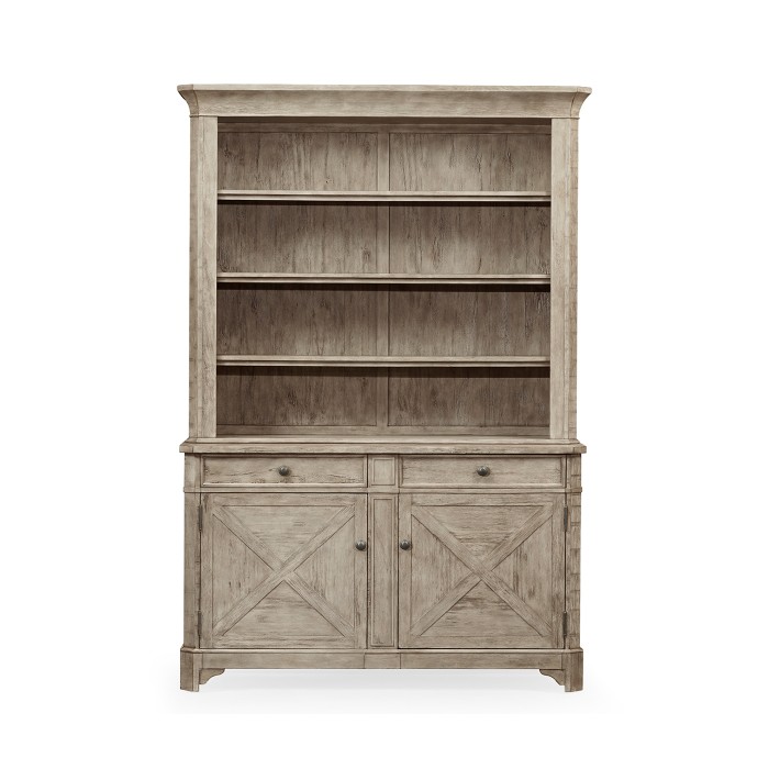 Rustic Grey China Cabinet