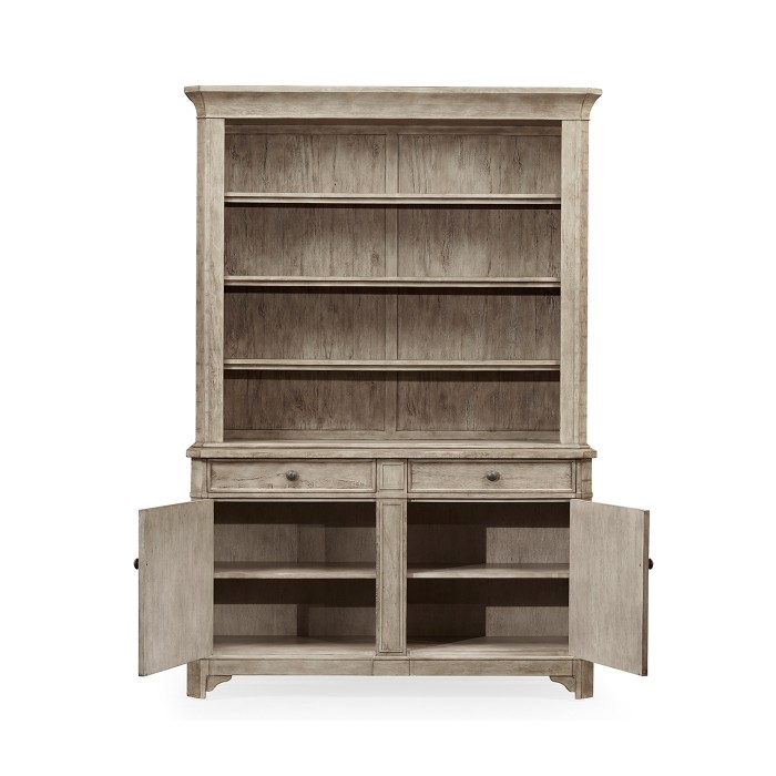 Rustic Grey China Cabinet