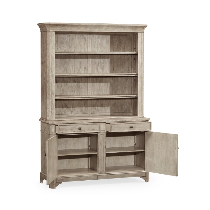 Rustic Grey China Cabinet