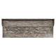 Antique Dark Grey Plank Buffet with Strap Handles