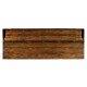 Country Walnut Plank Buffet with Strap Handles