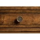 Country Walnut Plank Buffet with Strap Handles