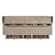 Rustic Grey Plank Buffet with Strap Handles