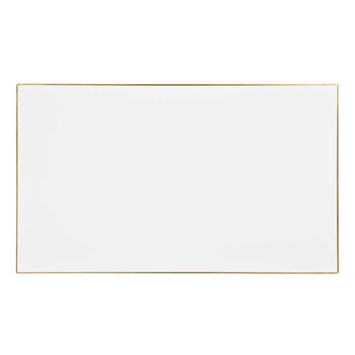 Gilded Iron Rectangular Coffee Table with Biancaneve Top