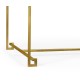 Gilded Iron Rectangular Coffee Table with Biancaneve Top