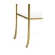 Gilded Iron Rectangular Side Table with An Antique Glass Top