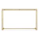 Gilded Iron Large Console Table with A Black Glass Top