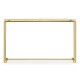 Gilded Iron Large Console Table with Biancaneve Top