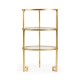 Gilded iron end table