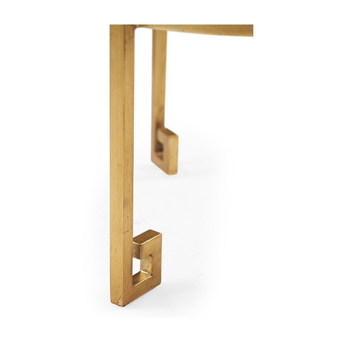Gilded iron end table