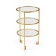 Gilded iron end table